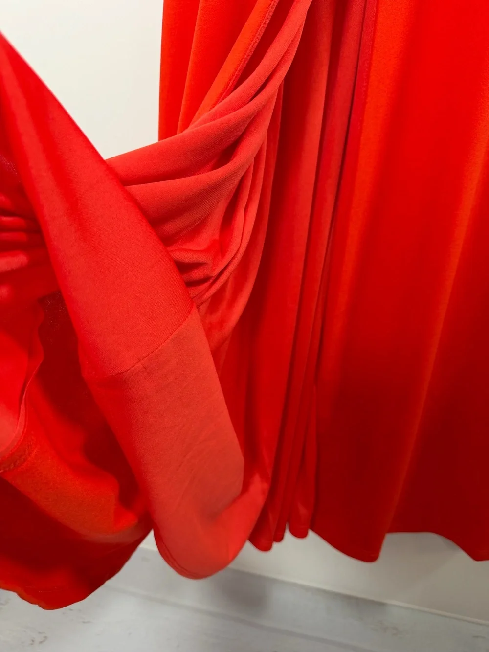 JAYGODFREY Coral Red Cutout Gown Size 10 - Picture 12 of 12